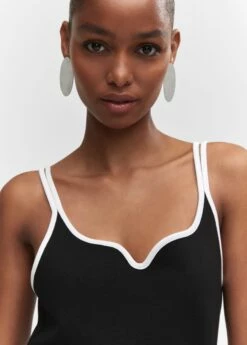 Top Bretelles Contrastantes 11 Top Bretelles Contrastantes -Promos Mango Boutique 57012884 99 D1