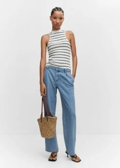 Top Rayures Col Montant -Promos Mango Boutique 57012885 01 99999999 01