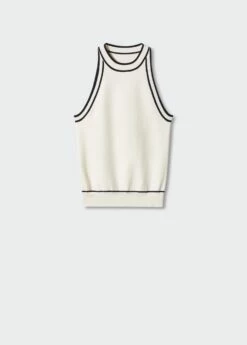 Top Maille Détails Contrastants -Promos Mango Boutique 57013783 05 B