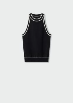 Top Maille Détails Contrastants -Promos Mango Boutique 57013783 99 B