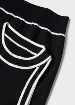 Top Maille Détails Contrastants -Promos Mango Boutique 57013783 99 D8