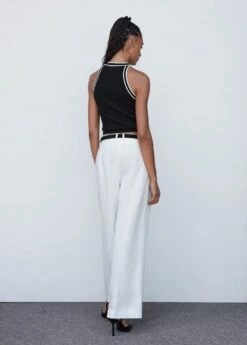 Top Maille Détails Contrastants -Promos Mango Boutique 57013783 99 R