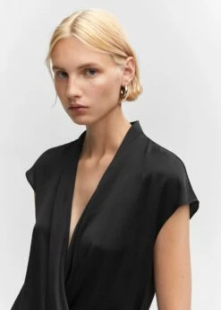 Blouse Croisée Sans Manches 29 Blouse Croisée Sans Manches -Promos Mango Boutique 57013812 99 D1