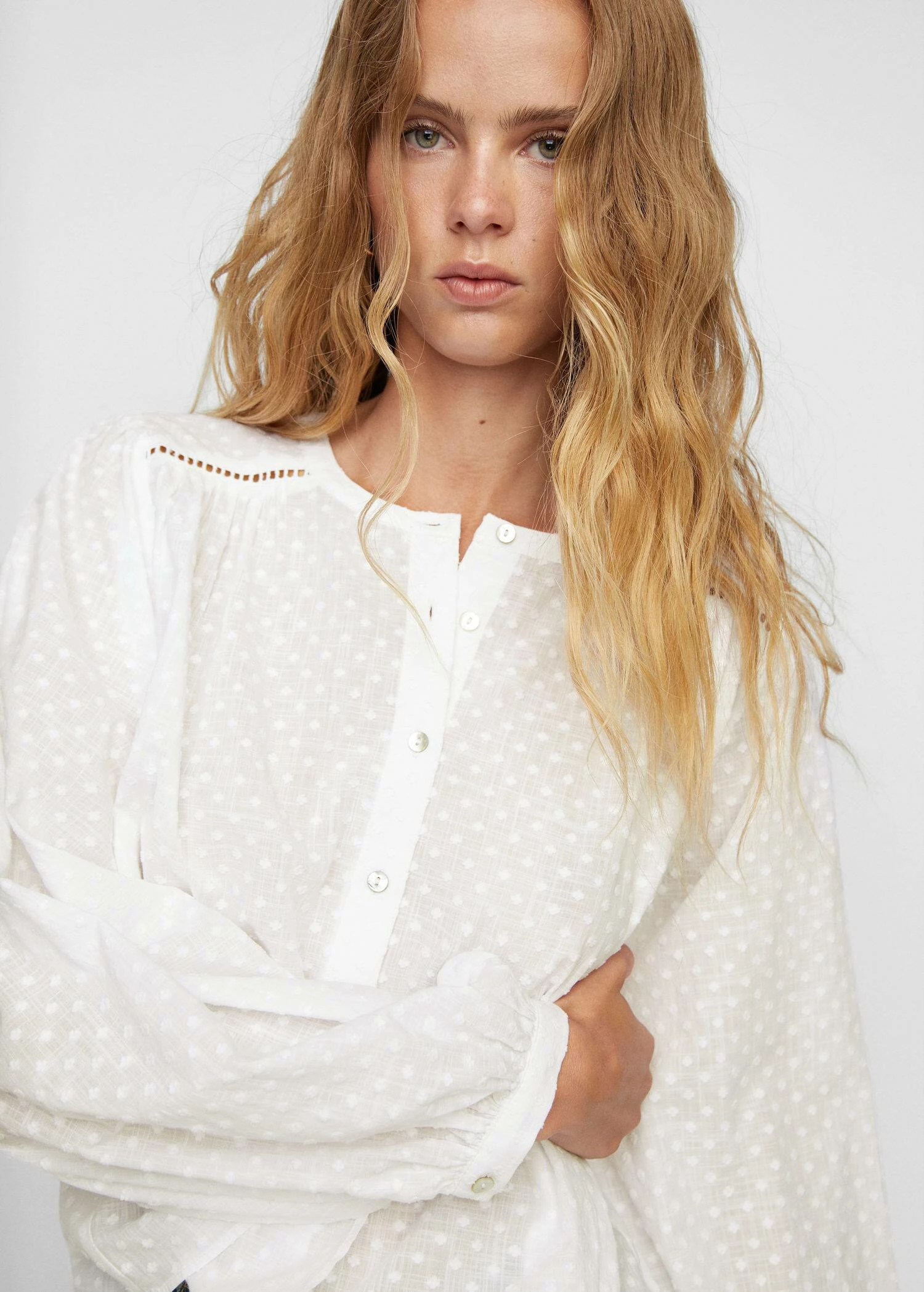 Blouse Coton Plumetis 6 Blouse Coton Plumetis – Image 4