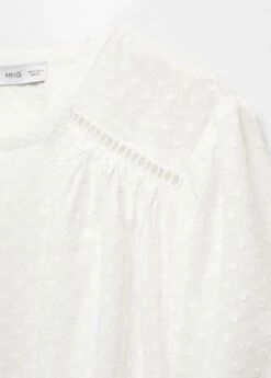 Blouse Coton Plumetis 19 Blouse Coton Plumetis -Promos Mango Boutique 57013817 02 D8
