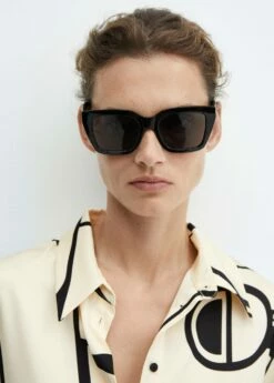 Chemise à Imprimé Géométrique -Promos Mango Boutique 57015792 99 D1