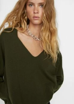 Pull-over Maille Fine Col V 34 Pull-over Maille Fine Col V -Promos Mango Boutique 57015795 37 D1