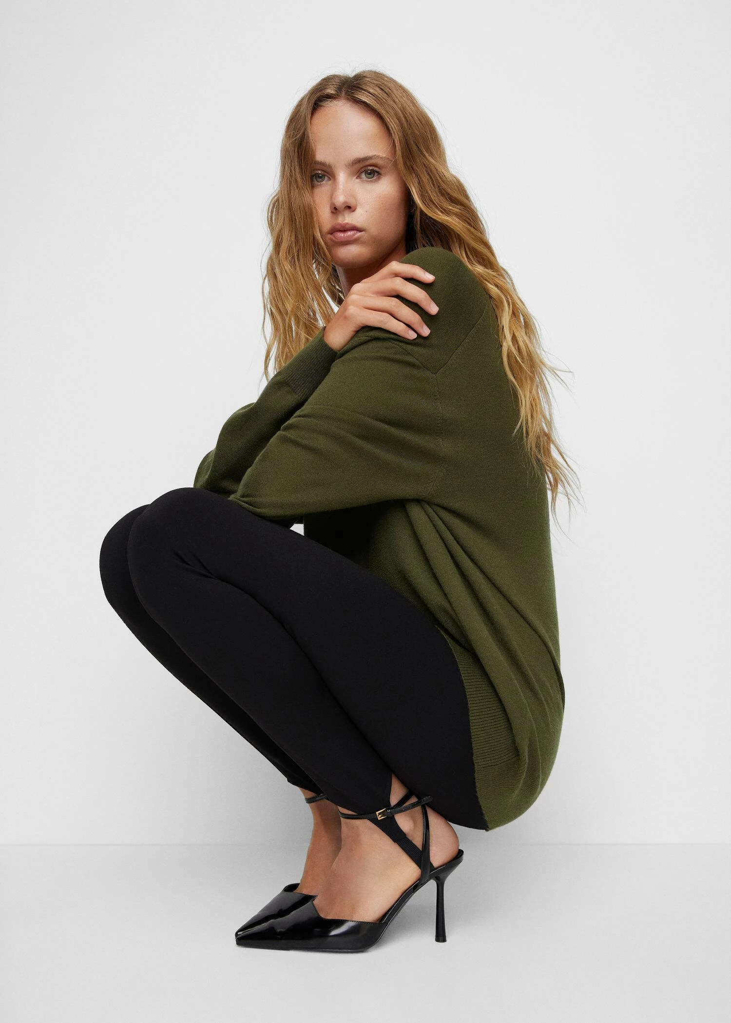 Pull-over Maille Fine Col V 16 Pull-over Maille Fine Col V – Image 14