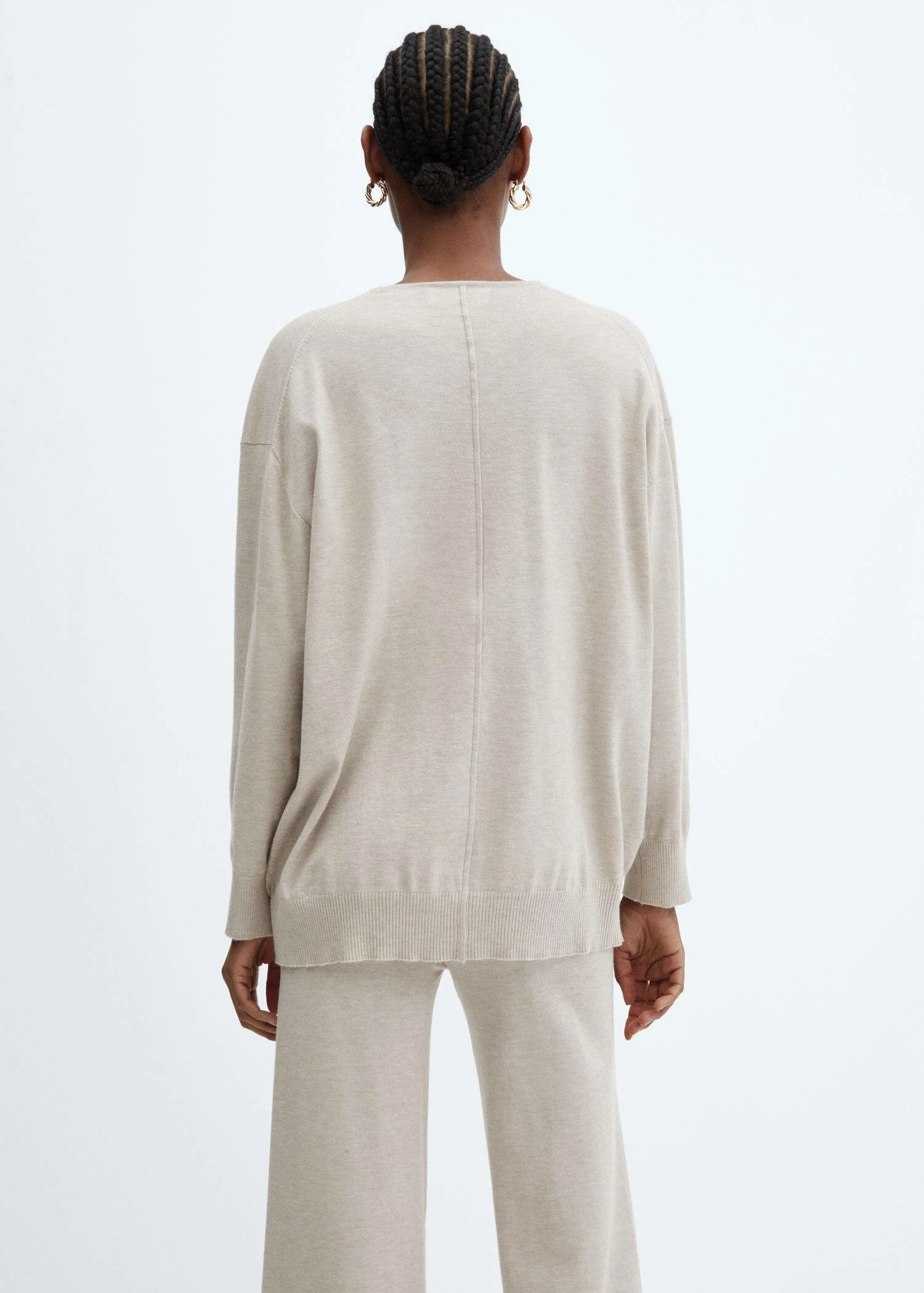 Pull-over Maille Fine Col V 21 Pull-over Maille Fine Col V – Image 19