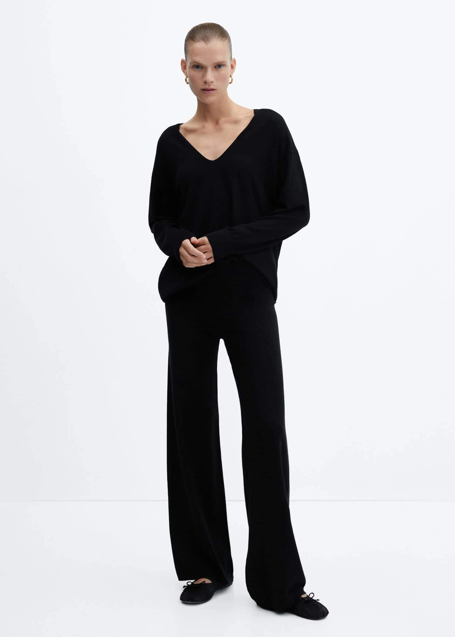 Pull-over Maille Fine Col V 4 Pull-over Maille Fine Col V – Image 2