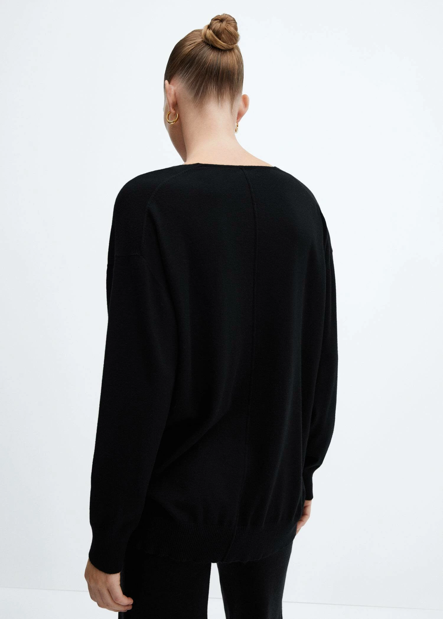 Pull-over Maille Fine Col V 6 Pull-over Maille Fine Col V – Image 4