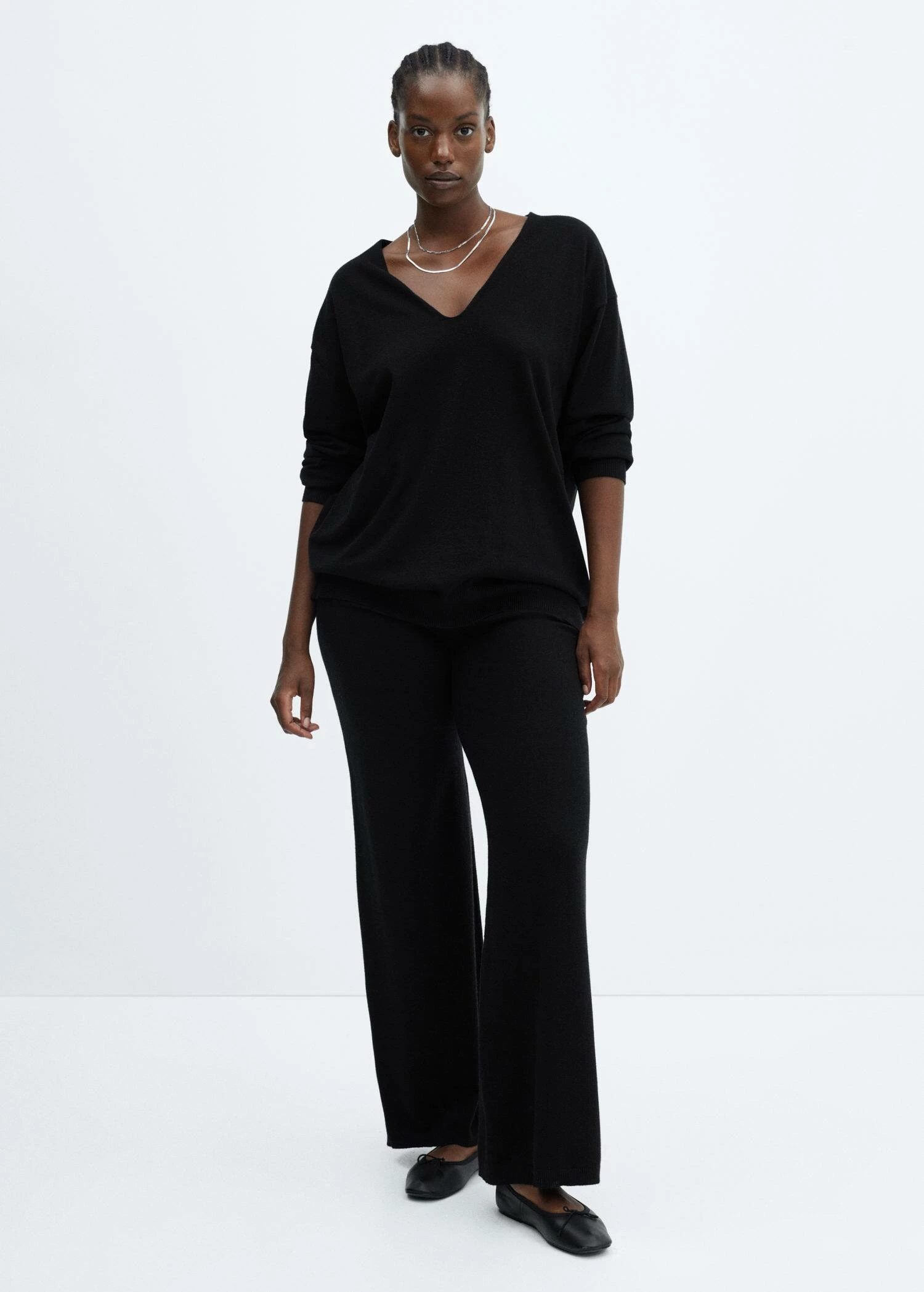 Pull-over Maille Fine Col V 7 Pull-over Maille Fine Col V – Image 5