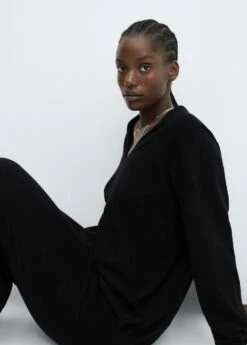 Pull-over Maille Fine Col V 27 Pull-over Maille Fine Col V -Promos Mango Boutique 57015795 99 D4