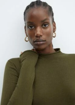 Robe Maille Ouverture Latérale -Promos Mango Boutique 57015796 37 D4