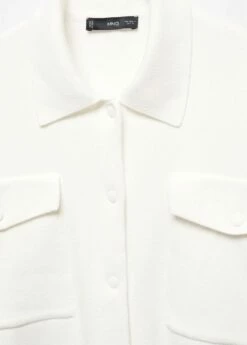 Cardigan Col Chemise Poches -Promos Mango Boutique 57015809 02 D8