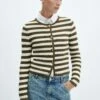 Cardigan Rayures Boutons Bijoux -Promos Mango Boutique 57015812 37