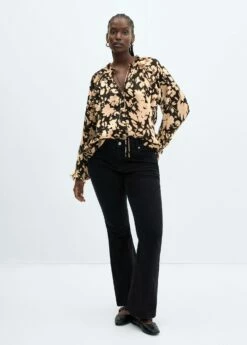 Blouse Fluide à Fleurs -Promos Mango Boutique 57015990 08 D3