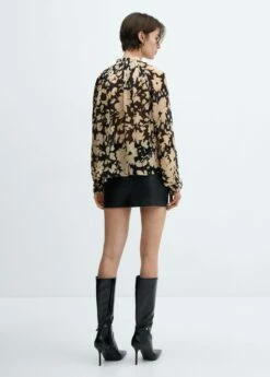 Blouse Fluide à Fleurs -Promos Mango Boutique 57015990 08 R