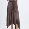 Jupe Plissée Irrégulière -Promos Mango Boutique 57016018 35