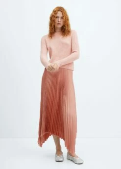 Jupe Plissée Irrégulière 25 Jupe Plissée Irrégulière -Promos Mango Boutique 57016018 81 99999999 01