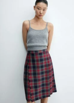 Jupe Midi Plissée -Promos Mango Boutique 57016718 70 D2