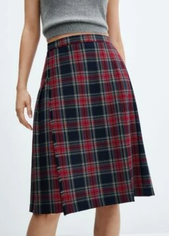 Jupe Midi Plissée -Promos Mango Boutique 57016718 70 D6