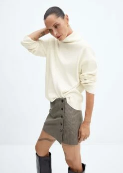 Pull-over Oversize Col Roulé -Promos Mango Boutique 57017725 05