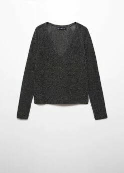 Pull-over Lurex Col V -Promos Mango Boutique 57017727 99 B