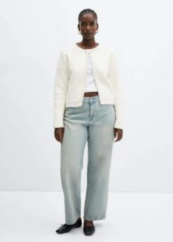 Cardigan Tweed Liserés Contrastants -Promos Mango Boutique 57017760 05 D3