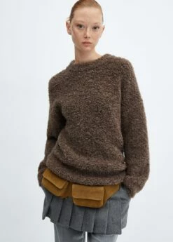 Pull-over En Maille Bouclette
