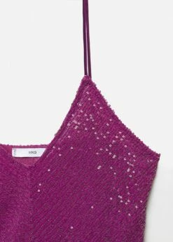 Top Bretelles à Sequins -Promos Mango Boutique 57019101 65 D8