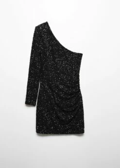 Robe Asymétrique Sequins 15 Robe Asymétrique Sequins -Promos Mango Boutique 57019106 99 B