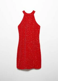 Robe Sequins à Emmanchures Américaines -Promos Mango Boutique 57019112 70 B