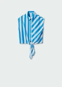 Chemise Imprimée Nœud -Promos Mango Boutique 57020215 55 B