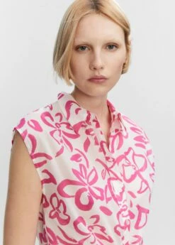 Chemise Imprimée Nœud -Promos Mango Boutique 57020215 88 D1