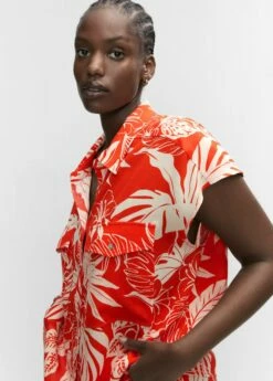 Chemise Fluide Oversize -Promos Mango Boutique 57020217 20 D4