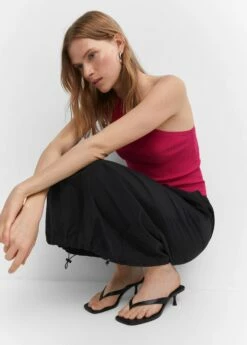 Top Maille Col Asymétrique -Promos Mango Boutique 57020255 88 D2