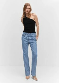 Top Maille Col Asymétrique -Promos Mango Boutique 57020255 99 99999999 01