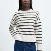 Pull-over Rayures Oversize 1 Pull-over Rayures Oversize -Promos Mango Boutique 57020264 56
