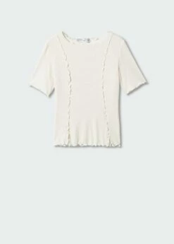 T-shirt Coutures Décoratives 20 T-shirt Coutures Décoratives -Promos Mango Boutique 57022891 01 B