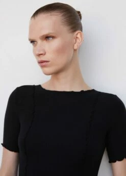 T-shirt Coutures Décoratives 24 T-shirt Coutures Décoratives -Promos Mango Boutique 57022891 99 D1