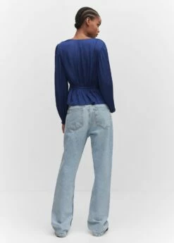 Blouse Cache-cœur Satinée 10 Blouse Cache-cœur Satinée -Promos Mango Boutique 57023808 57 R