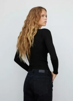 Pull-over Côtelé Bicolore -Promos Mango Boutique 57023812 05 R