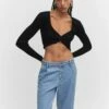 Pull-over Crop Croisé -Promos Mango Boutique 57023814 99