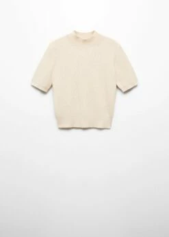 Pull-over Col Montant Manches Courtes -Promos Mango Boutique 57023815 08 B