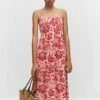 Robe Midi En Imprimé Fleuri 2 Robe Midi En Imprimé Fleuri -Promos Mango Boutique 57024011 85
