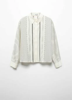 Chemise à Rayures Satinée 21 Chemise à Rayures Satinée -Promos Mango Boutique 57025791 02 B