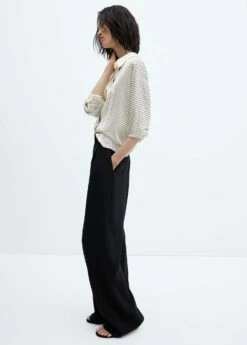 Chemise à Rayures Satinée 16 Chemise à Rayures Satinée -Promos Mango Boutique 57025791 02 D2