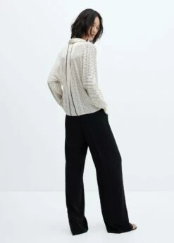 Chemise à Rayures Satinée 14 Chemise à Rayures Satinée -Promos Mango Boutique 57025791 02 R