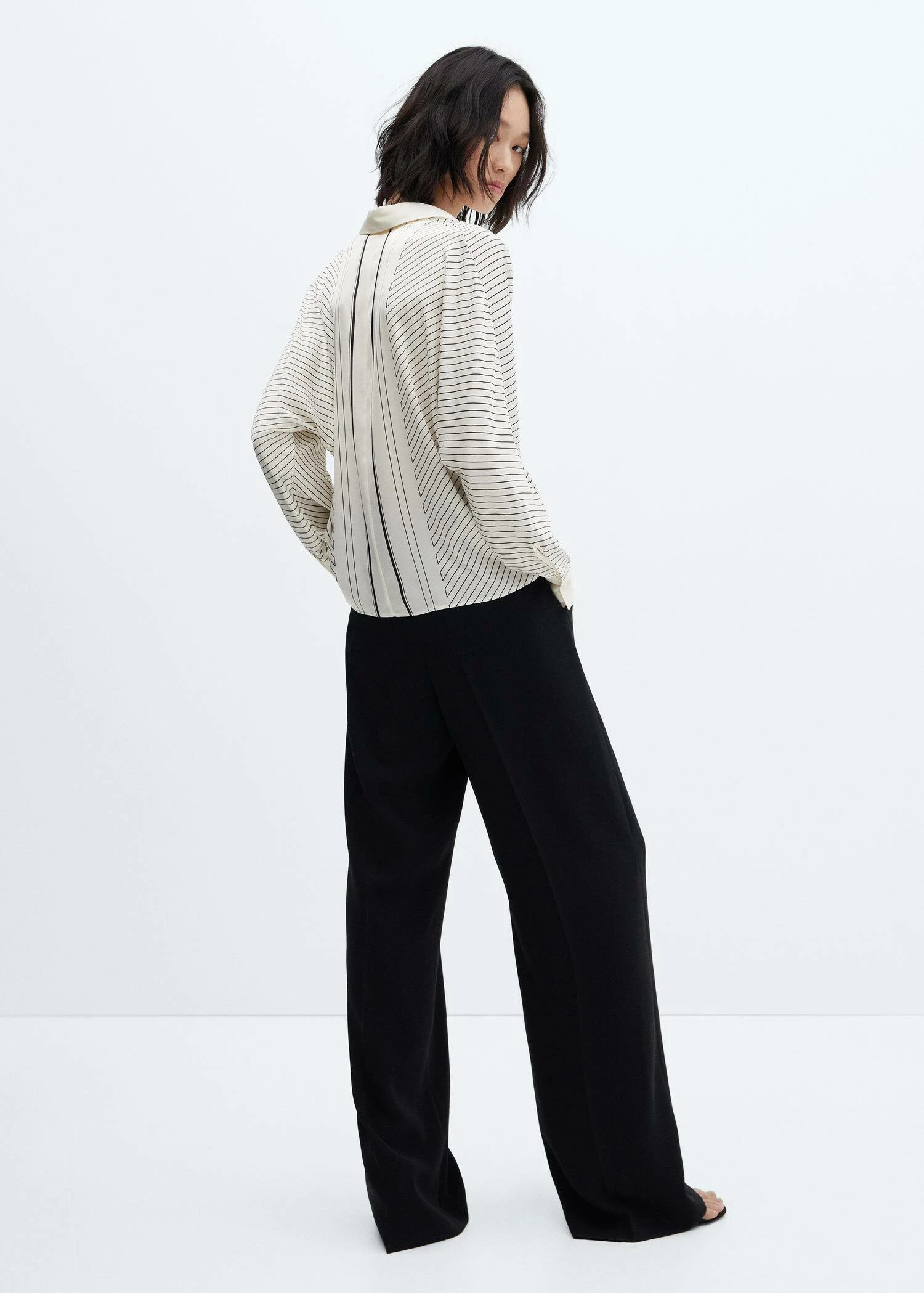 Chemise à Rayures Satinée 5 Chemise à Rayures Satinée – Image 3